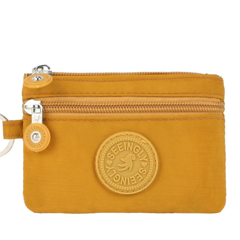 Leinen Geldmünzbörse 2025 Neu mit Schlüsselring Wasserdicht Kreditkartenhalter Verschleißfeste Geldbörse Geldbeutel Männlich Weiblich