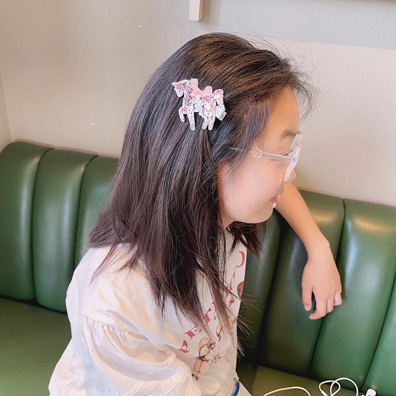 Colorful Sequined Unicorn Hair Clips for Girls – Korean Style Princess Headwear