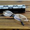Clara Vida Minerial Crystal Lenses Glasses Material Full Rim Men Narrow Reading Glasses +1 +1.5 +2 +2.5 +3 +3.5 +4