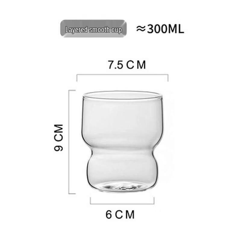 Cute Striped High Borosilicate Glass Cup
