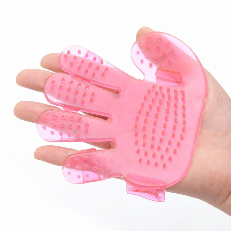 Pet Grooming Bath Brush Five Finger Palm Washing Glove For Cat Dog Hair Massage Pet Cleaning Supplies