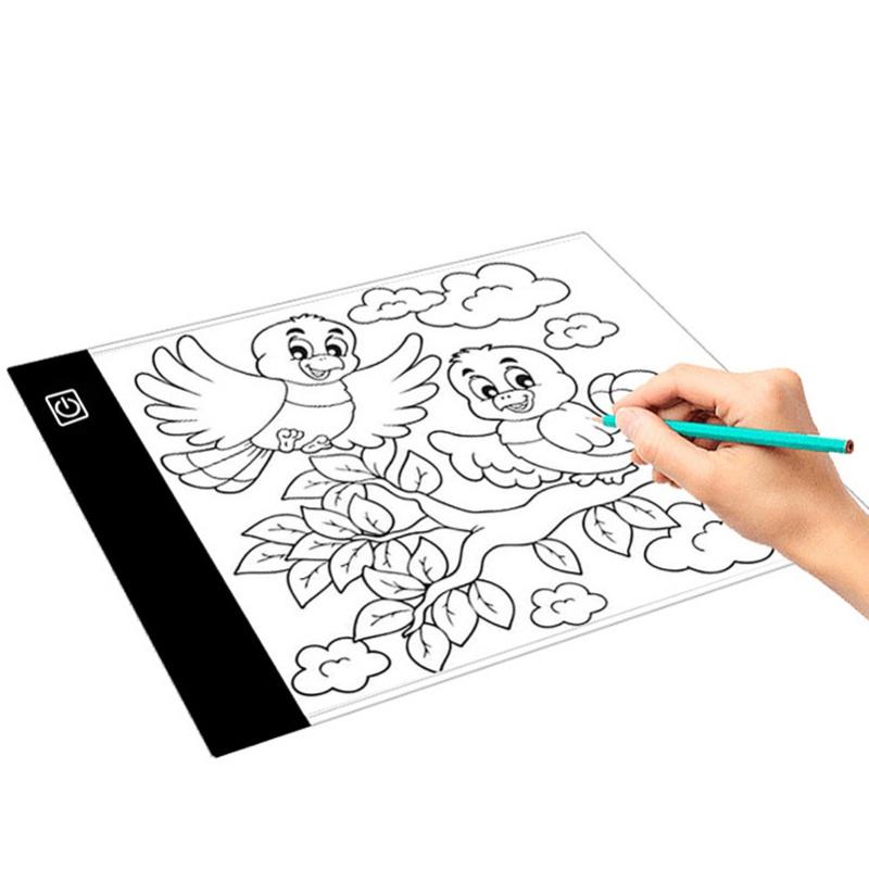 A5 USB LED Copy Board 3 Level Dimming Brightness Adjustable Ultra Thin Tracing Light Box For Drawing Animation Sketching