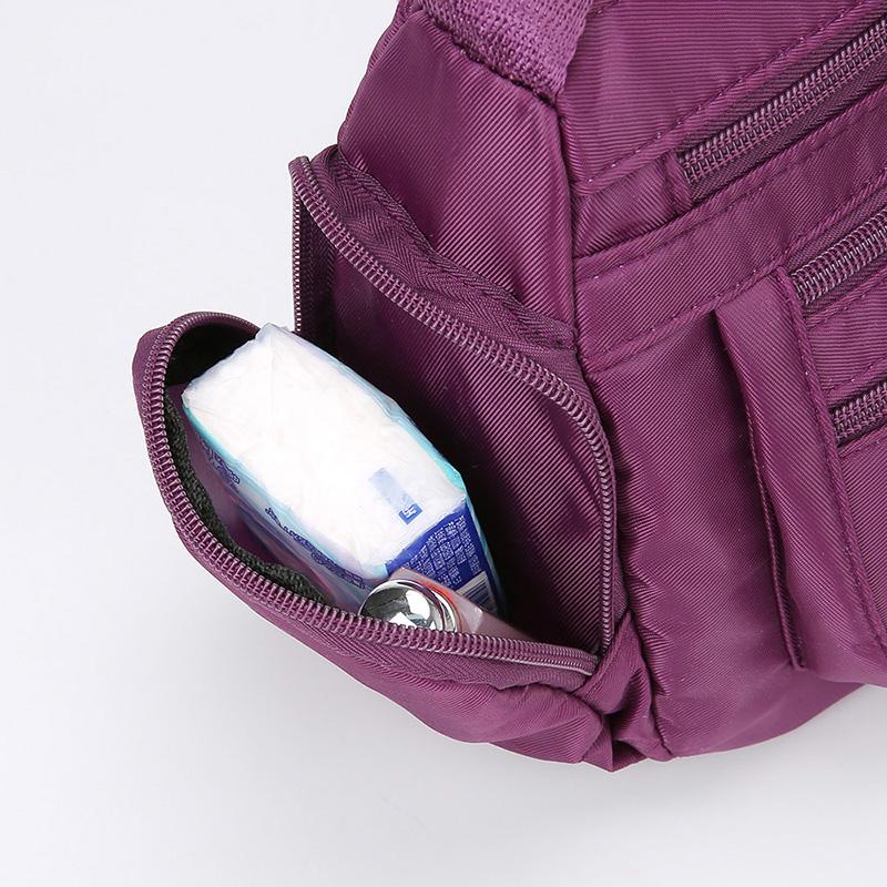 Large Capacity Multi-Layer Oxford Shoulder Bag Women's Crossbody Bag Multi-Functional Mother Bag