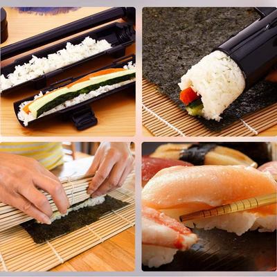 New 1Pcs White Sushi Roll Maker Kit Mold Food Grade Plastic Easy Sushi Cooking Rolls