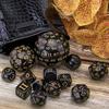 Polyhedral Dice Set of 15, including 100-sided and 100-sided Dice, D3-D100 Spherical RPG Dice, Polyhedral Dice for Tabletop Games, Board Games, RPGs,