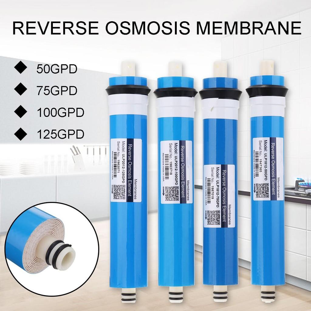 300x60mm Kitchen Household Reverse Osmosis Water System Filter Water Purifier Drinking Treatm Blue 50-400GPD RO Membrane Replacement Filter