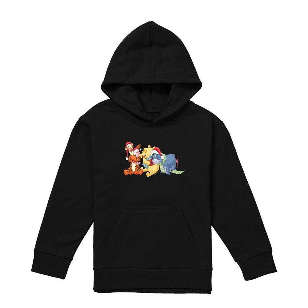 Winnie the Pooh Childrens/Kids Santa Hat Christmas Hoodie