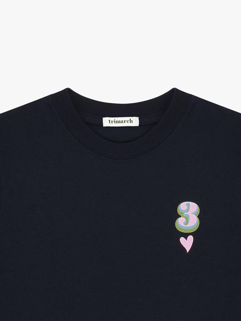 Teulimachi Tri / Heart T-Shirt / Navy