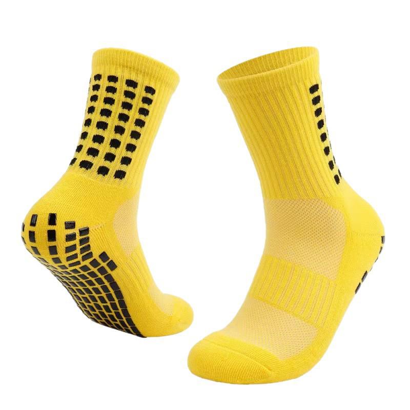 Non-slip Unisex Long Tube Rubber Sole Sports Socks for Adults
