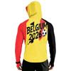 Men's Raglan Hooded Long Sleeve Jacket, Lightweight Casual Soccer Print Coat - Outdoor Sports, Travel, Daily Wear, Versatile Breathable Soft Jacket