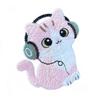 4 Pcs Mixed Cute Cartoon Cat With Headphones Embroidered Patches Iron On Decorative Applique