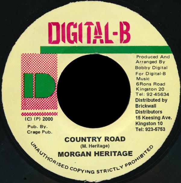 

7inch Record MORGAN HERITAGE - Country Road NONE Digital-B 2000 Jamaica Reggae, Ska & Dub Used