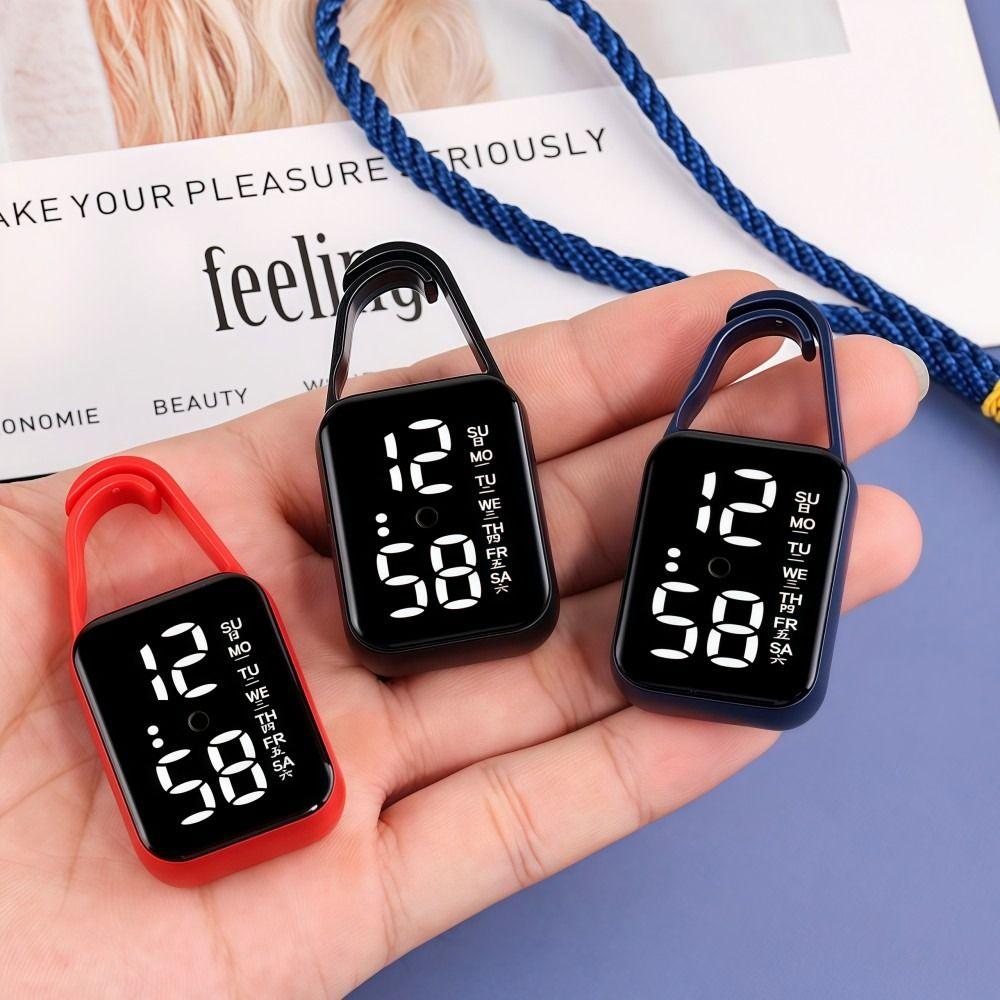 Portable Electronic Hanging Watch Digital Display Luminous Pocket Watch  Stylish Accessory