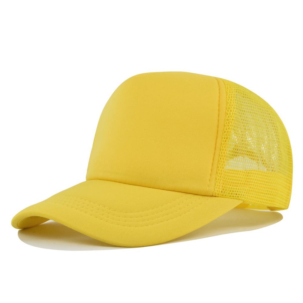 Fashion Desgin Solid Color Sponge Baseball Cap Net Cap Curved Brim Hat Sun Hat Light Mesh Sun Cap Outdoor Women Men