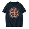 The Saint Benedict Medal Catholic Pullover Tees Camisas Men Slim Fit Mens T Shirt Printed T Shirt Cotton