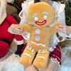 Soft Gingerbread Man Plush Toy Adorable Cute Stuffed Biscuit Doll Cuddly Cookie Man Plushies Sofa Bed Back Cushion Throw Pillow