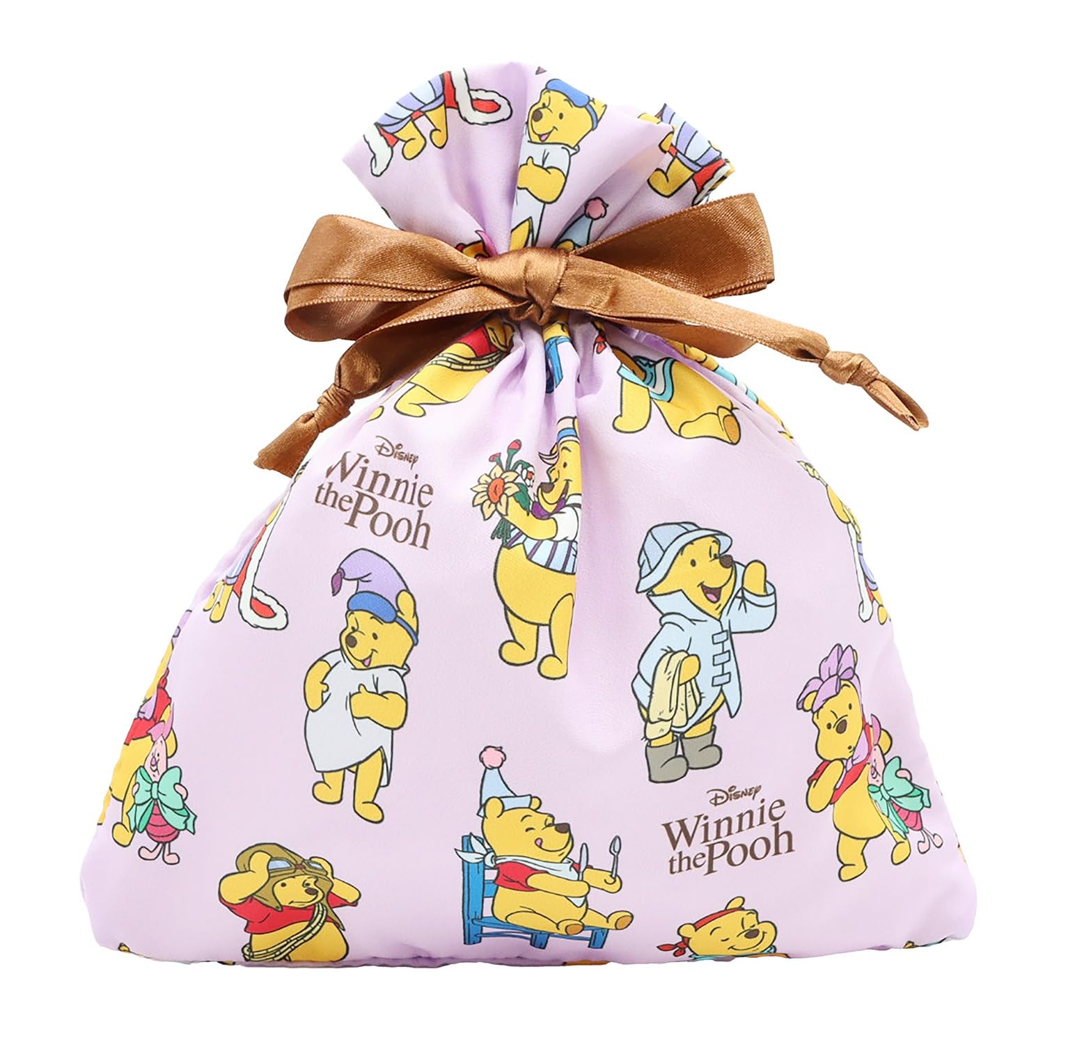 

Disney Makeup Case Drawstring Winnie the Purple Pouch, Pooh,