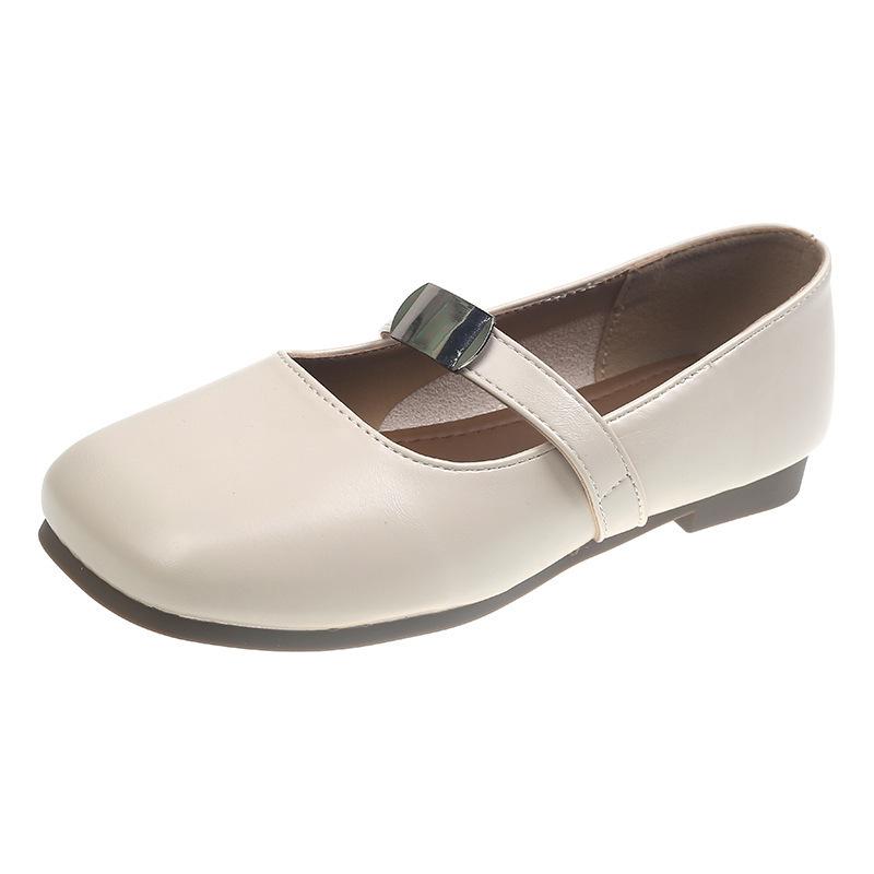 Summer square head evening breeze 2025 skirt Mary Jane shoes women's gentle shallow mouth with new one-pedal small leather shoes night