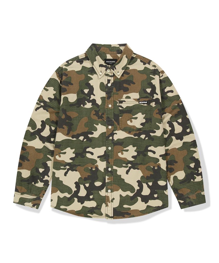 WKNDRS Vintage Washed Shirt (Camo)