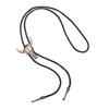 6Pieces Southwestern Styles Men's Bolo Tie with Cow Skull Star Pendant for Casual or Formal Wear Leather Cord Necktie