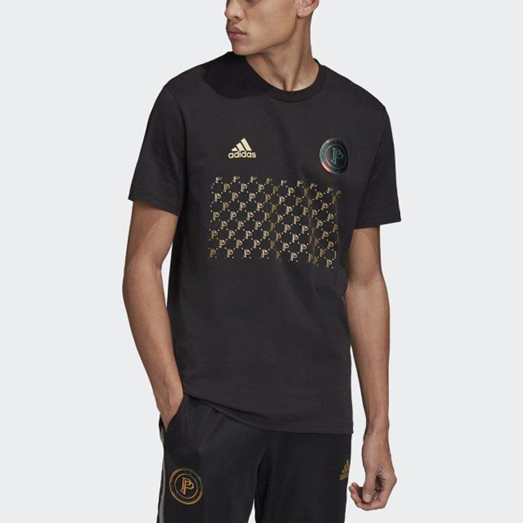 Adidas T Shirts Men's Black Crew Neck Moderate Straight Fit FI0714