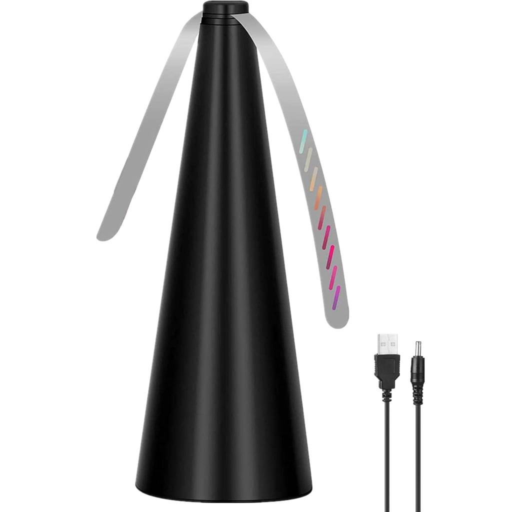 Fly Fans for Tables, Fly Deterrent Fan for Indoor Outdoor Meal, Keep for Your Food Clean, Portable Picnic Drive Food Fan Support USB and Battery