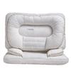 Dual-Layer Buckwheat Pillow With Ear Protection Side Sleepers Washable Cotton Cover Medium Support Neck Adults