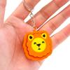 Cartoon Animals Clicker Keychain Educational Stress Relief Decompression Toy for Kids Bag Charm