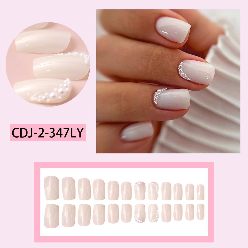 24pcs Elegant Press On Nail Salon Quality Glossy Finish Lightweight and Comfortable False Nail Manicure Nail Accesories