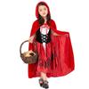 Halloween Costume Little Red Riding Hood Costume Big Grey Girl Stage Costume Girls Cloak Cloak Cloak