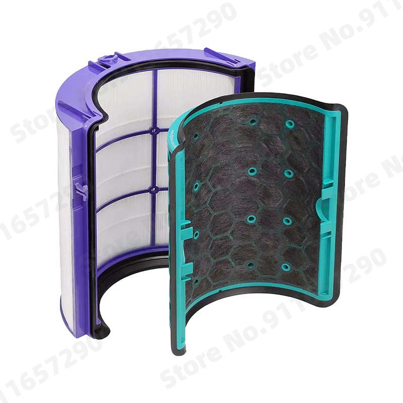 Filtro a Carbone per Dyson TP04 HP04 DP04 TP05 HP05 Pure Cool Hepa Purificatore Sistema di Filtrazione a Due Fasi a 360 Gradi Sigillato Accessori