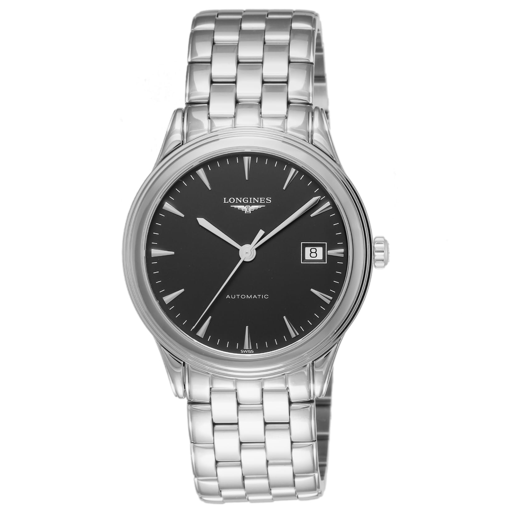 

Watch FLAGSHIP Flagship Automatic Winding 3 ATM Water Resistant Sapphire Glass Black Dial Stainless Steel Silver [Longines] Men s L4.974.4.52.6 [Item] чорний