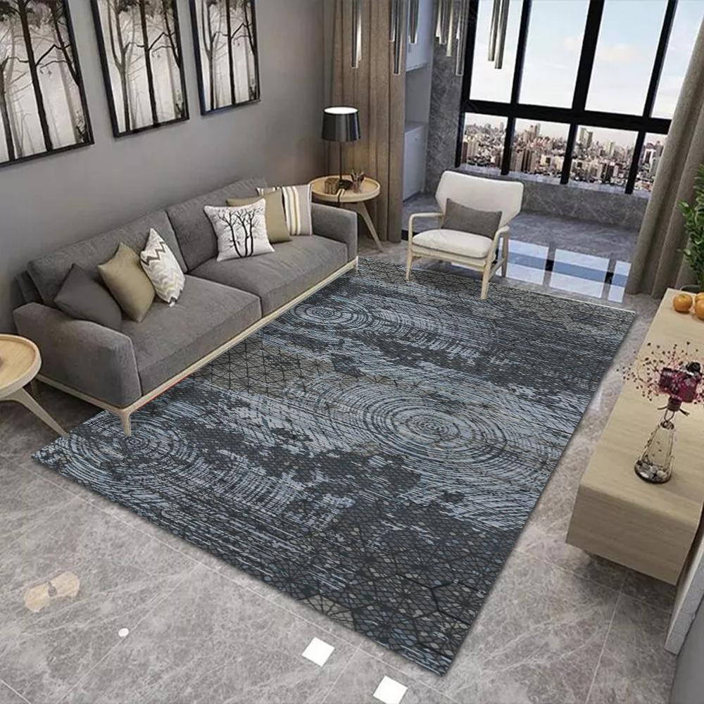 

Modern Geometric Carpet Various Styles With Abstract Symbol Geometric Pattern Art Designs NonSlip Rug For Living Room Decor 40x60CM