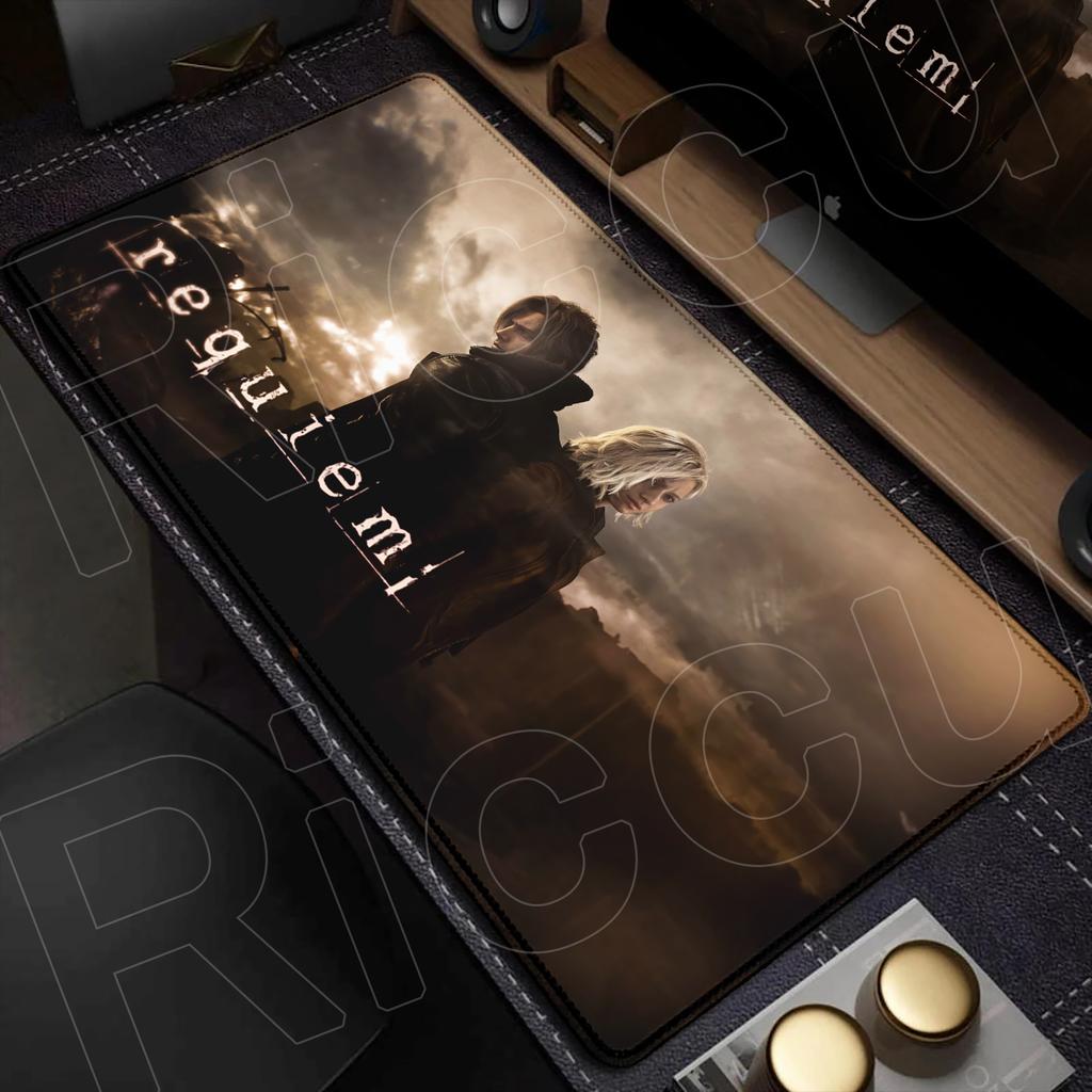 HD XXL Resident Evil Requiem Mouse Pad Expand Desk Mat Large Non-slip Anti-fray Keyboard Ergonomic Office Rubber PC Accessories