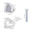 Test Tube Vase Silicone Mold Heart Shaped Flower Pots Hydroponic Plant Molds DIY