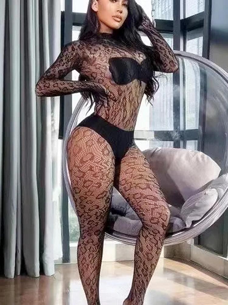 Neue erotische Bodysuits Sexy Netzstrümpfe Dessous Strümpfe mit offenem Schritt Ganzkörperstrümpfe Porno Damen Geheime Kleidung Sex Pyjamas
