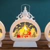 Christmas Lantern Decor Lighted Snow Globe Lantern Christmas Lamp With Handle Exquisite Snowflake Pattern Christmas Scene Lamp