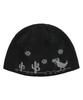 HIDDEN BEHIND Jacquard Dino Beanie (Black)
