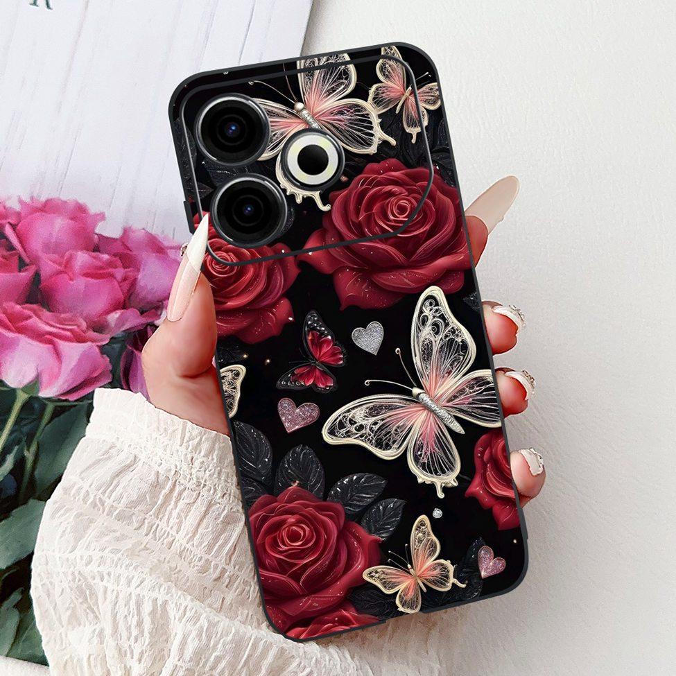 For Tecno Pova 6 Neo 4G Case Cover Luxury Butterfly Love Fashion Flowers Cool Lion Painted Phone Case For Techno Pova 6 Neo 4G