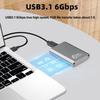 6Gbps mSATA SSD Enclosure mSATA To USB 3.1 Gen2 Adapter Case with Type C Port for mSATA Internal Solid State Drive Hard Drive