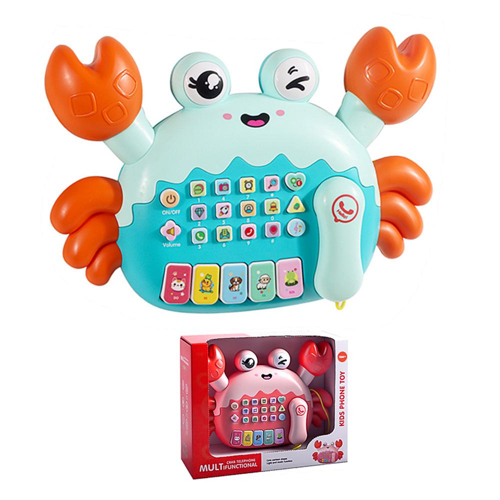 Children Early Education Toy Crab Storyteller Machine Musical Toy with Songs/Piano Function