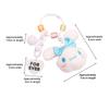 Cute Plush Cartoon Pudding Dog Doll Car Keychain Creative Colorful Pendant