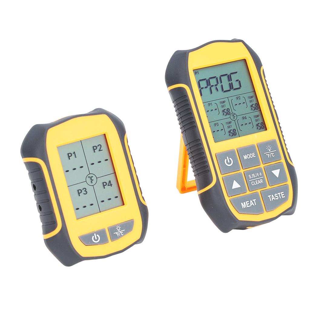 Digital Cooking BBQ Thermometer ABS Wireless Oven Food Smoker Thermometer with 4 Probes