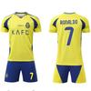 24-25 Riyad Domicile Club N°. 7 Tenues de Football Vêtements pour Enfants Costume Adulte Tailles 14-3XL