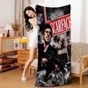 Classic Film S-Scarface Bath Towel Microfiber Soft Water Absorbing Breathable For Girl Kids Decorative Cartoon Beach Towel