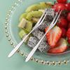 1/2/5pcs Stainless Steel Fruit Forks For Restaurant Cafeteria Home Party Dessert Fork Lovely Fruit Fork Tableware 13.5cm