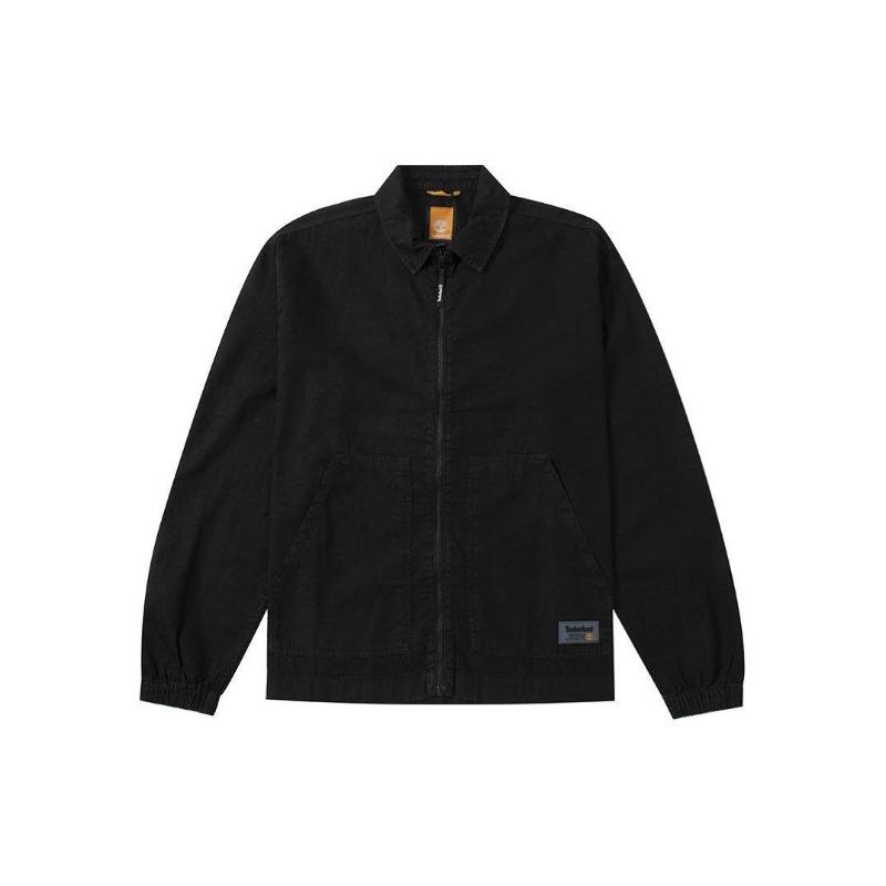 Timberland Casual Breathable Solid Color Denim Jacket Men Jackets Obsidian A28GE-D98