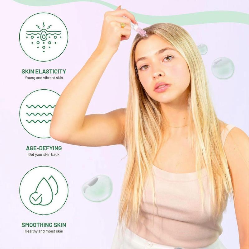 Anti-Aging Stem Cell Ampoule - Micro Needling Serum Booster with Derma Pen, Natural Complex for Wrinkle Reduction & Skin