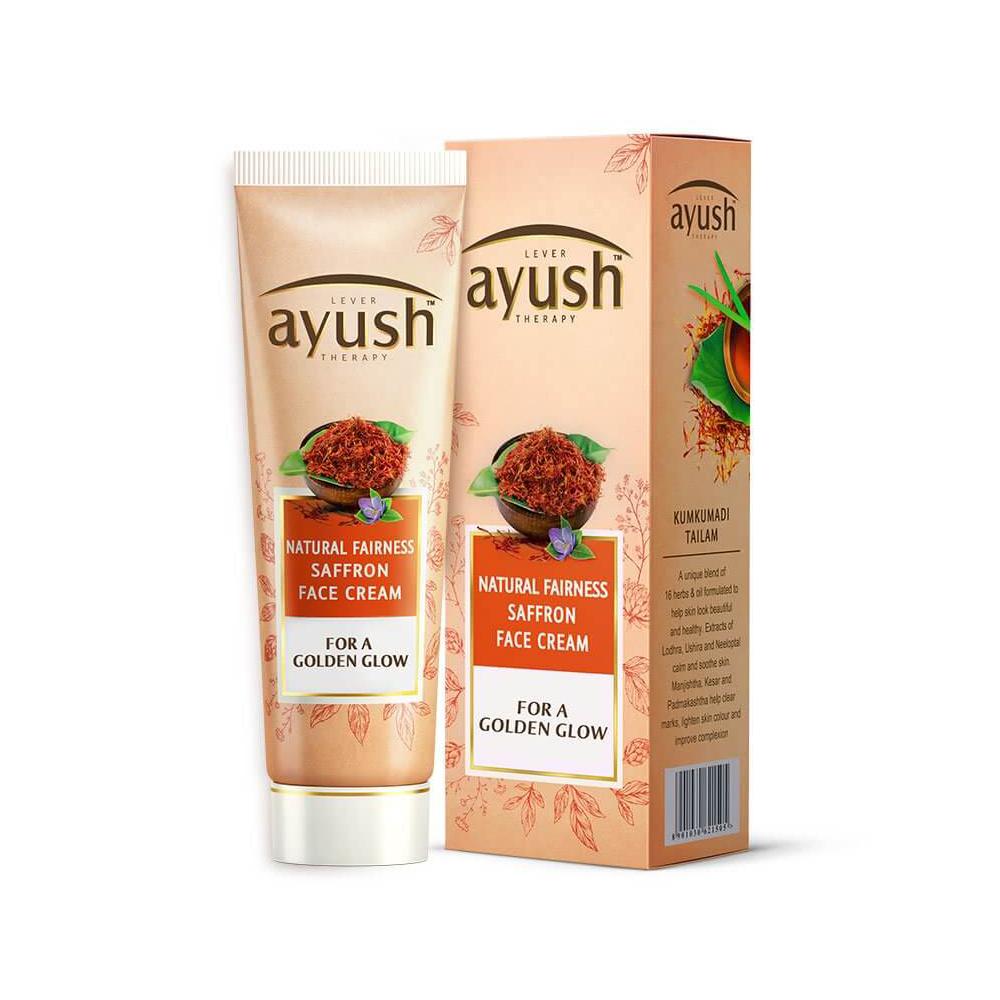 Крем для лица с Шафраном: для сияния кожи (50 г), Fairness Saffron Face Cream,  Lever Ayush 7.625
