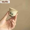 2pc/lot Hand-painted Ginkgo Teacup Creative Tea Bowl Tea Pair Tea-tasting Smelling Cup Jianzhan Master Cups Tea Ceremony 45ml